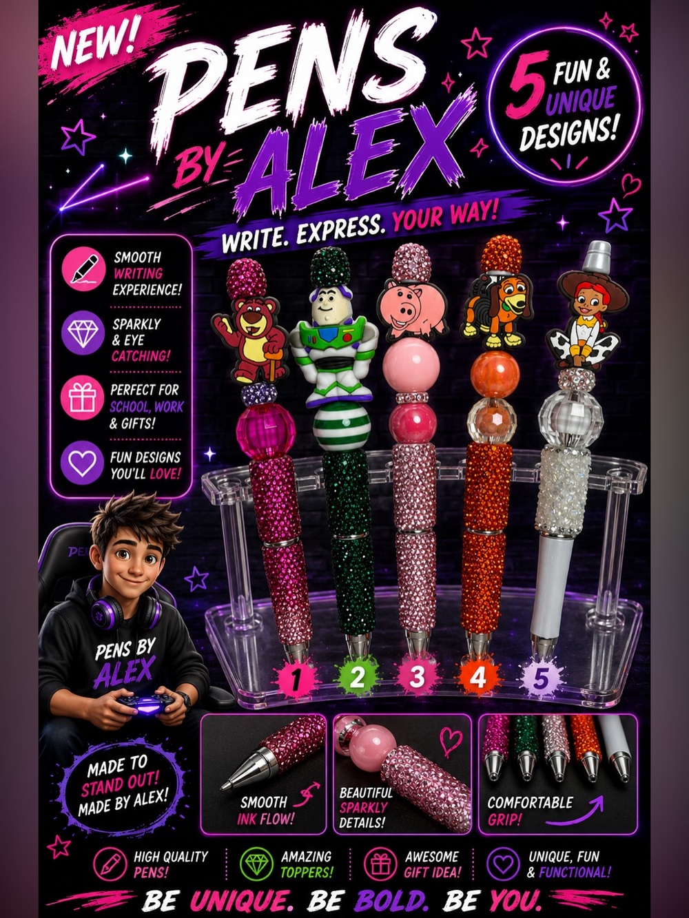 Pens By Alex - Toy Story Inspired Pens